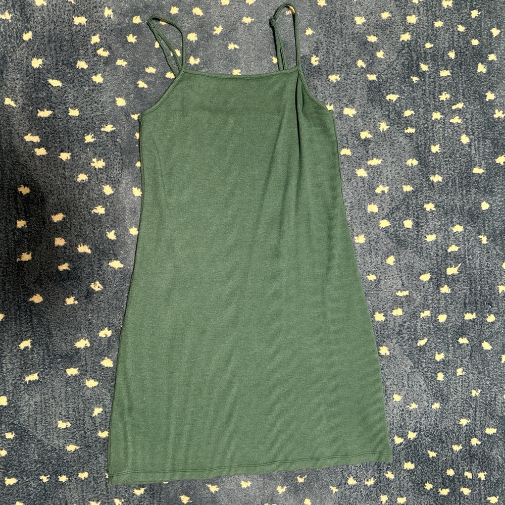 Teal slip dress from Aerie